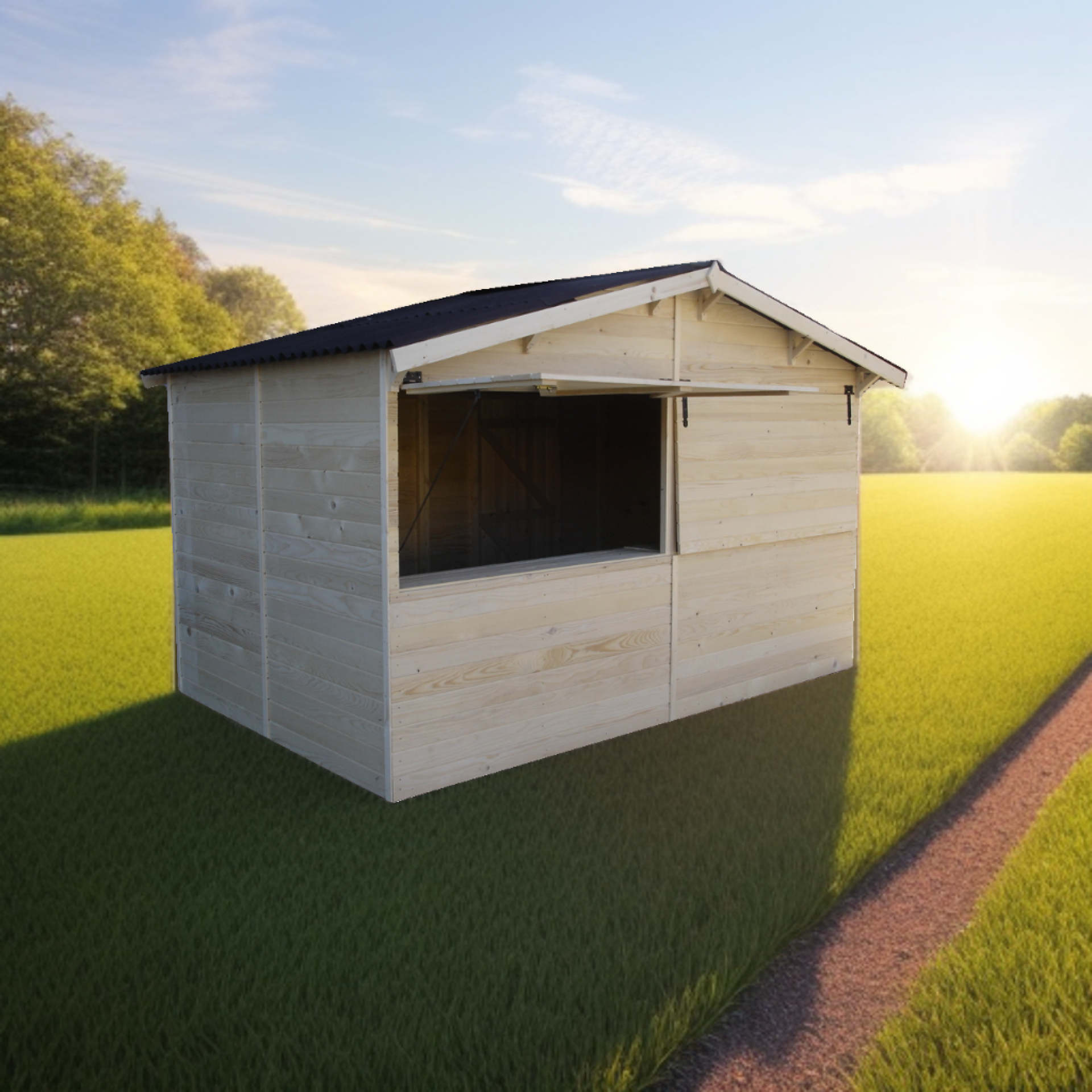 Kiosque Marchand- SY3624.01L-Démontable-8.6m²✨