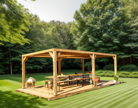 Pergola Thermauvent THO3562.T avec ventelles en THT de 21.10m²