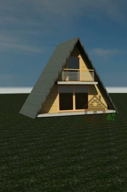 Chalet Bois /Tipi standard de 62m² avec sa terrasse + l’étage