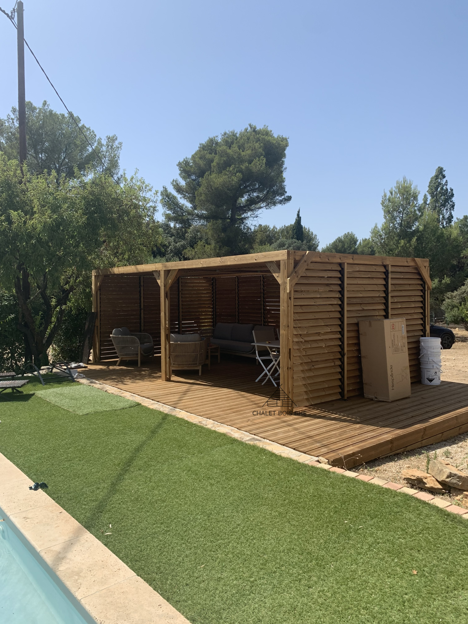 Pergola THO3562.VVTvvx-En THT- En Bois Thermo Chauffé-21m²🌞