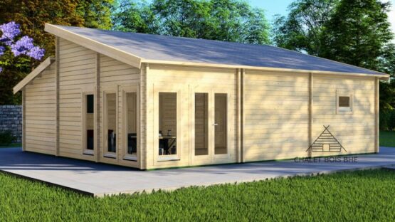 Chalet Powerful en 68mm de 75m²