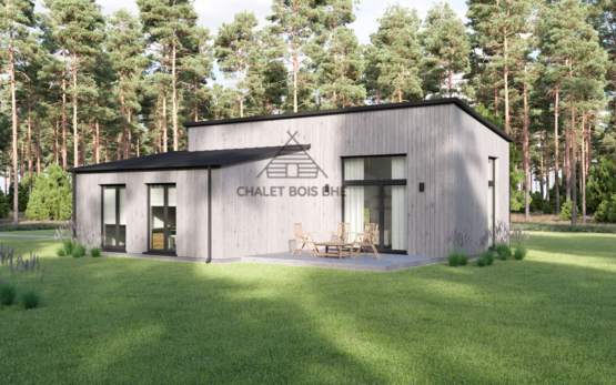 Maison en ossature Bois Aspen de 77m² habitable