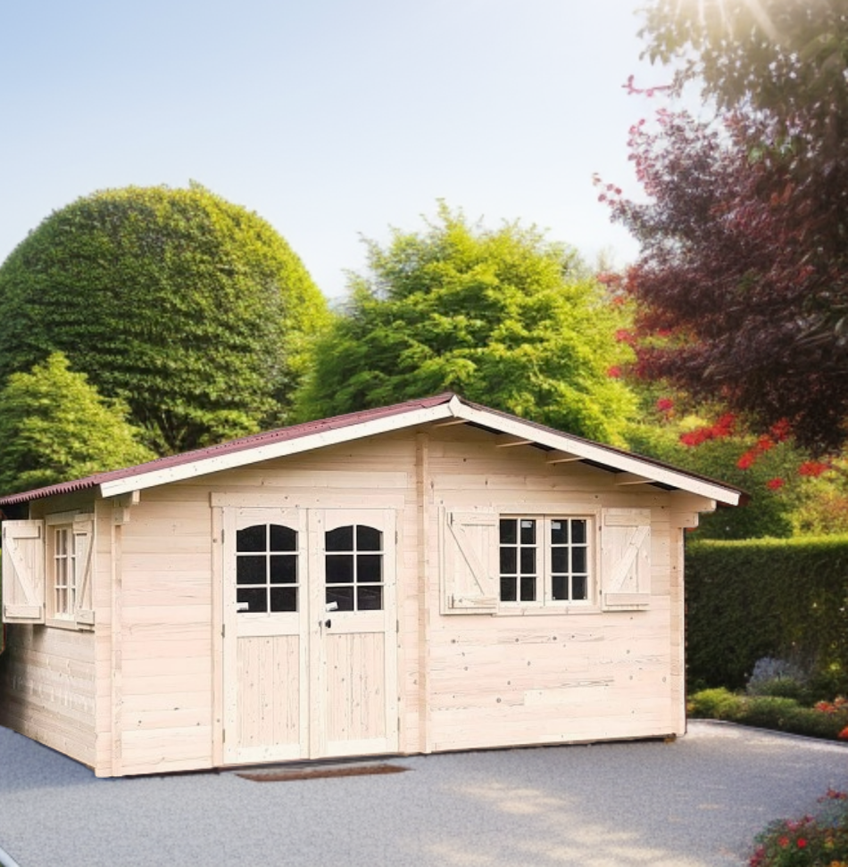 Abri NAN5040.02N – Epicéa Massif 42mm – 20m² ✨