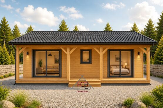 Chalet N°061025-En 44/100/44 / 57m² habitable –1 chambre 🏡