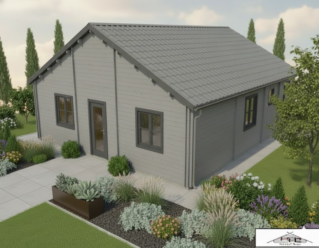 Chalet bois N°141025  113m² habitable🏡 3 chambres