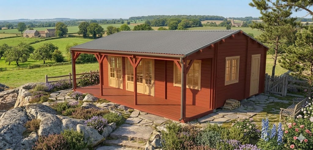 Chalet N°061025-En 44/100/44 / 57m² habitable –1 chambre 🏡