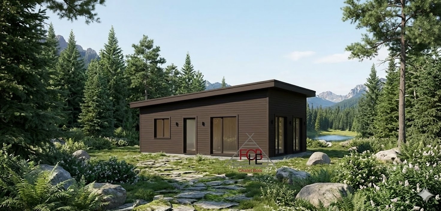 Chalet N°190325- 70m² habitable –Réalisé pour une habitation à l&rsquo;année  🏡