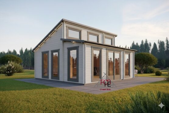 Chalet bois Bora 33m² 🏡 (44 mm)