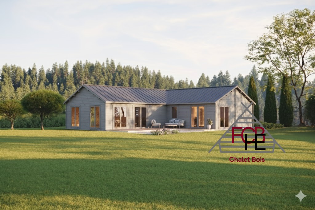 Chalet bois Laguna  108m²🏡 (90mm)