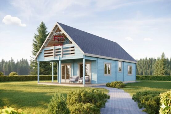 Chalet Grasse 68 à étage – 92 m² habitables🏡 (68 mm)