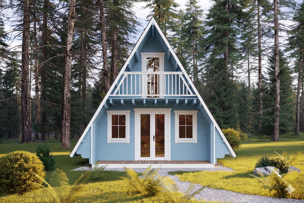 Chalet bois Tipi Standard Memphis – 56m² avec l’étage  ( couverture en bitumé)