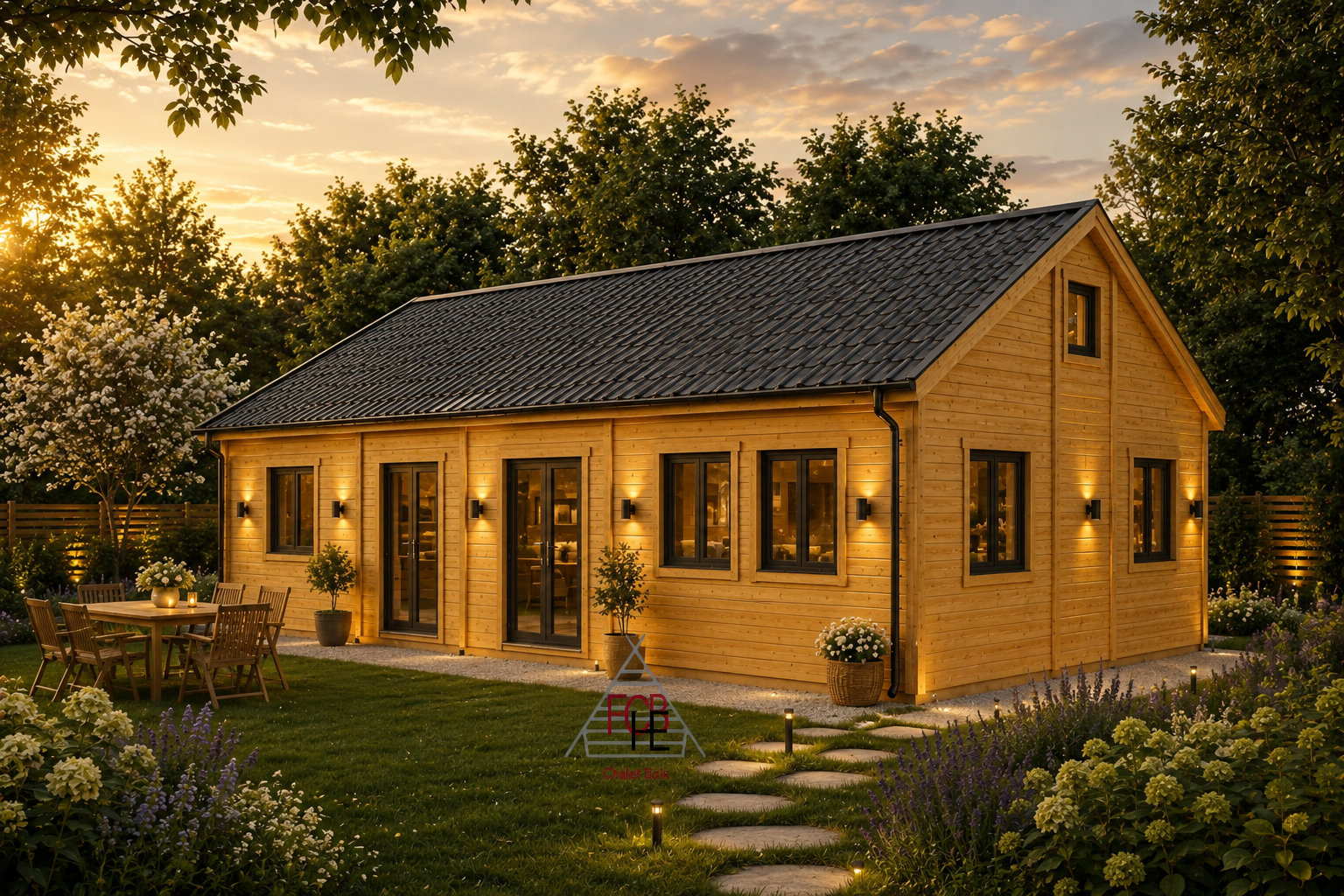 🏡 Chalet N°040823-En 44/100-44 – 109 m² -Habitable 93m²-3 Chambres