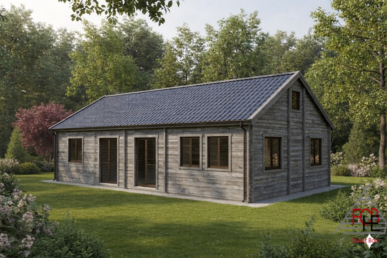 🏡 Chalet N°040823-En 44/100-44 – 109 m² -Habitable 93m²-3 Chambres