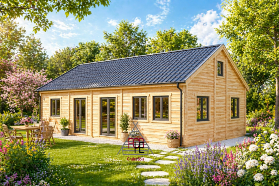 🏡 Chalet N°040823-En 44/100-44 – 109 m² -Habitable 93m²-3 Chambres
