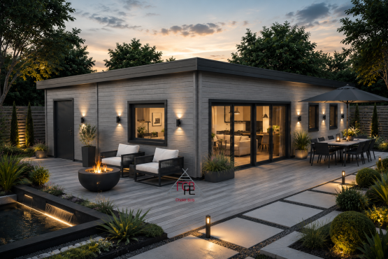 Chalet N°301124  en 44+100+44 de 103m² / Surface habitable : 90m² / 3 chambres / Modifiable selon les critères