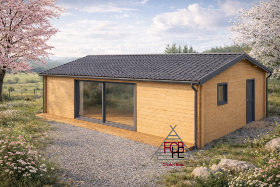 Chalet N°110424  en 44+100+44 de 69m² / Surface habitable : 61.5m² / 2 chambres