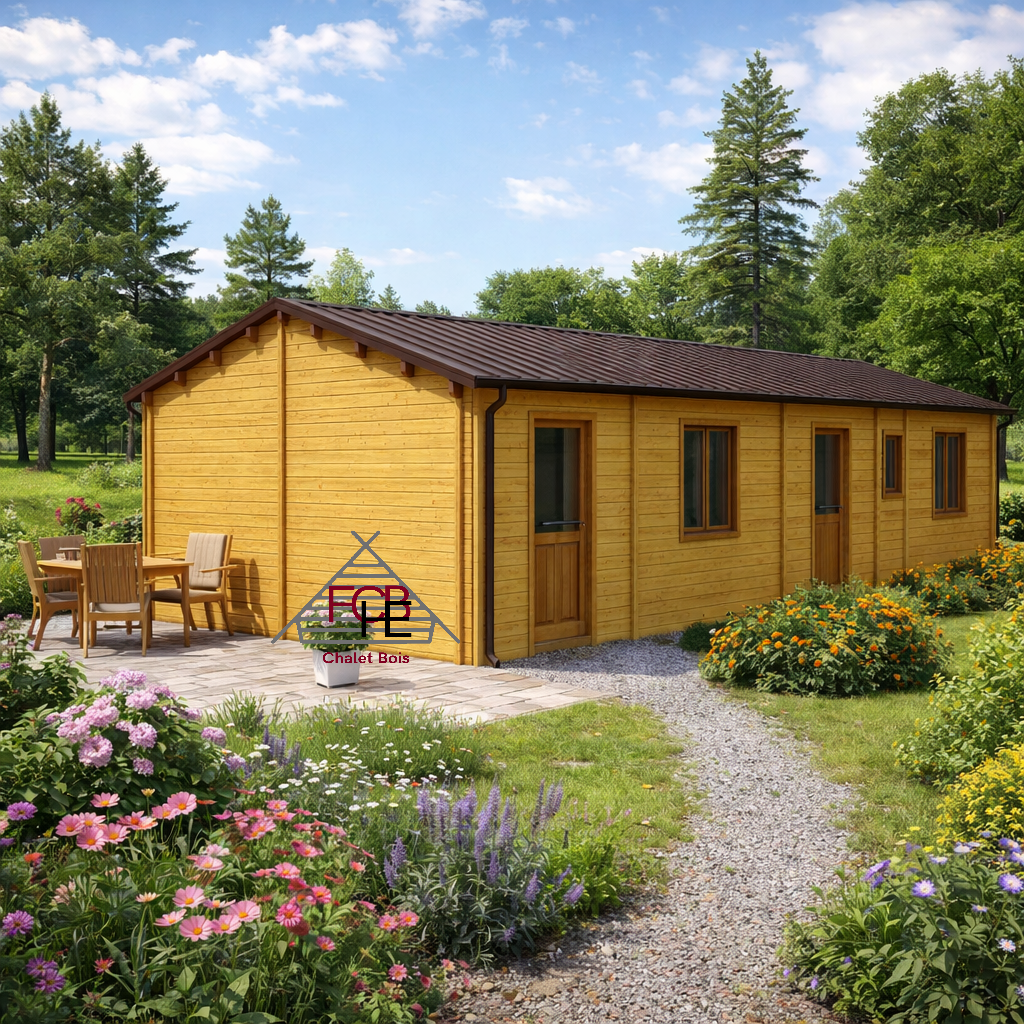 Chalet N°270126 en 44+100+44 de 80m² / Surface habitable : 75m² / 1 chambre / Modifiable selon les critères