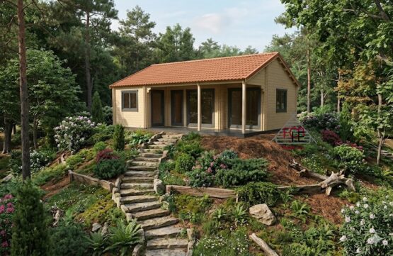 Chalet N°210922  en 44+100+44 de 75m² / Surface habitable : 52m² / 1 chambre / Modifiable selon les critères