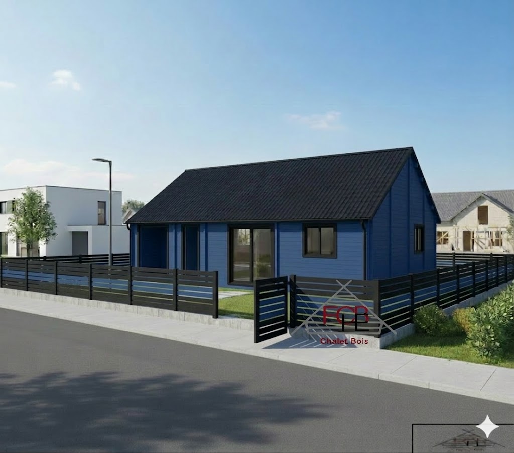 Chalet N°200226  en 44+100+44 de 92m² au sol / Surface habitable : 76m² / 2 chambres / Modifiable selon les critères