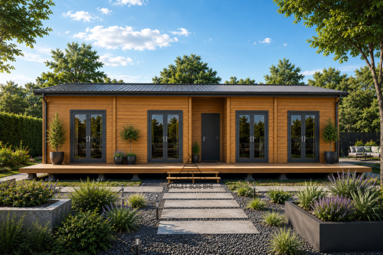 Chalet N°250326-Madriers de 44/100/44-125 m² habitables -5 chambres
