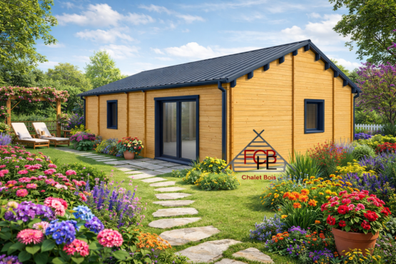 Chalet N°100326 en 44+100+44  ou 68/100/68 de 91m² / Surface habitable : 81.35m² / 2 chambres