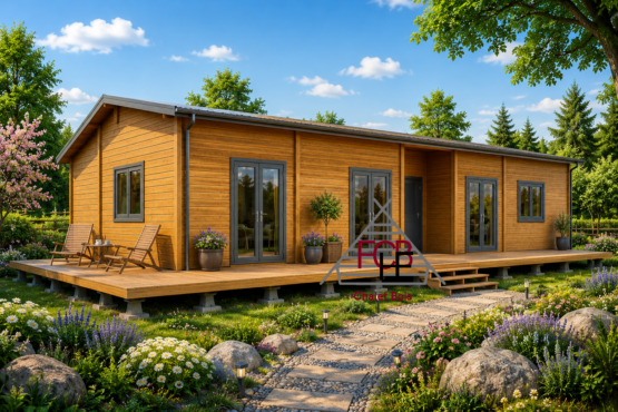 Chalet N°250326-Madriers de 44/100/44-125 m² habitables -5 chambres