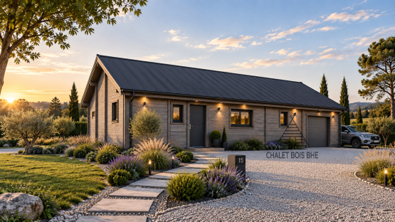 Chalet N°160426   – 127 m² avec le garage de 30 m²/85.5 m² habitable – 2 chambres / En 44/150/44 🏡