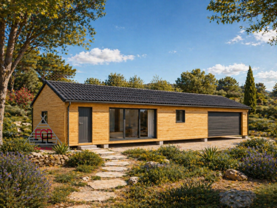 Chalet N°160426   – 127 m² avec le garage de 30 m²/85.5 m² habitable – 2 chambres / En 44/150/44 🏡