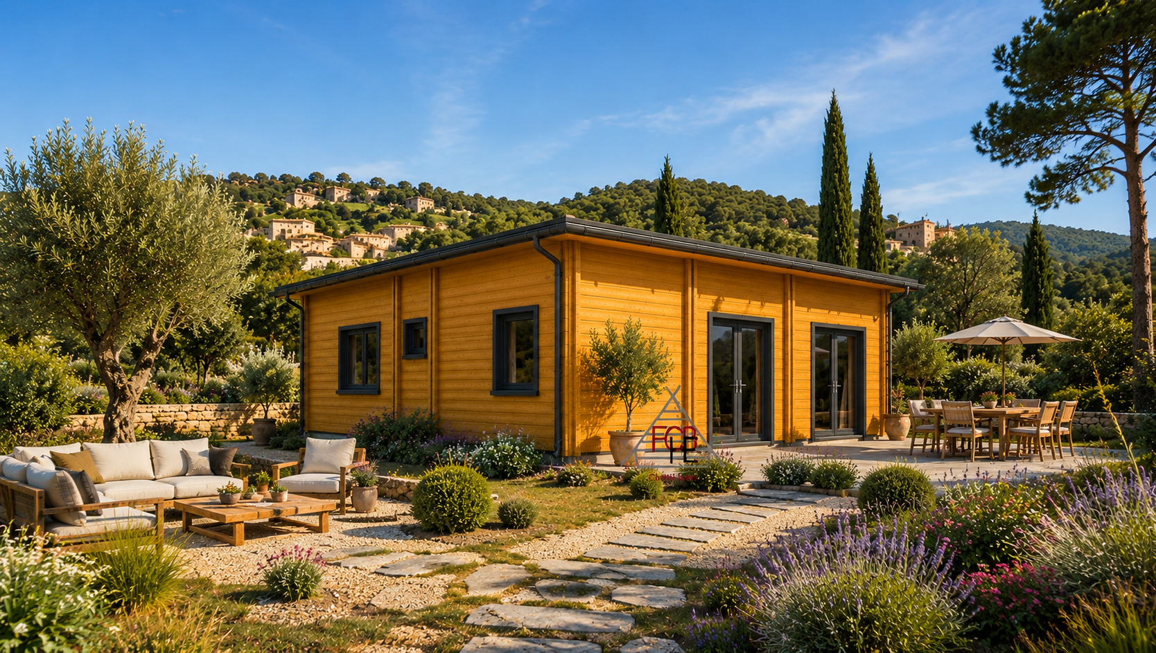 Chalet N°070526 – Chalet 2 chambres de 73m² en double madrier 44+100+44 mm