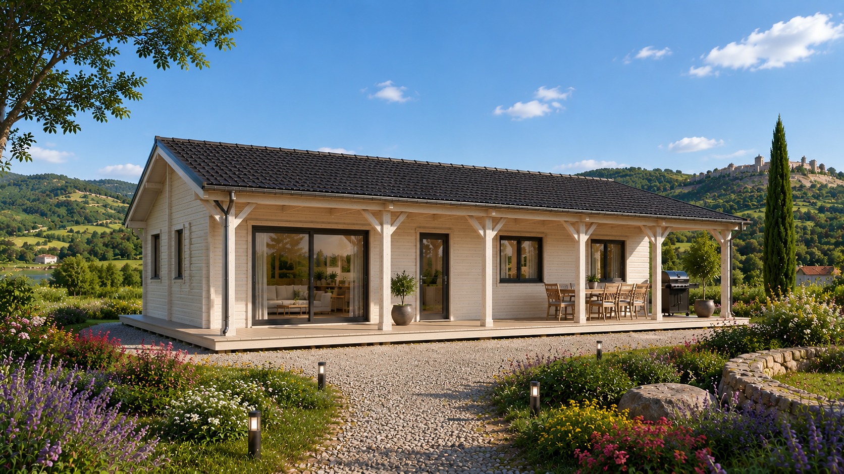 Chalet N°010626  – De 190m² avec Terrasse / Habitable : 130.5 m² / 5 chambres / En 68/100/68 🏡