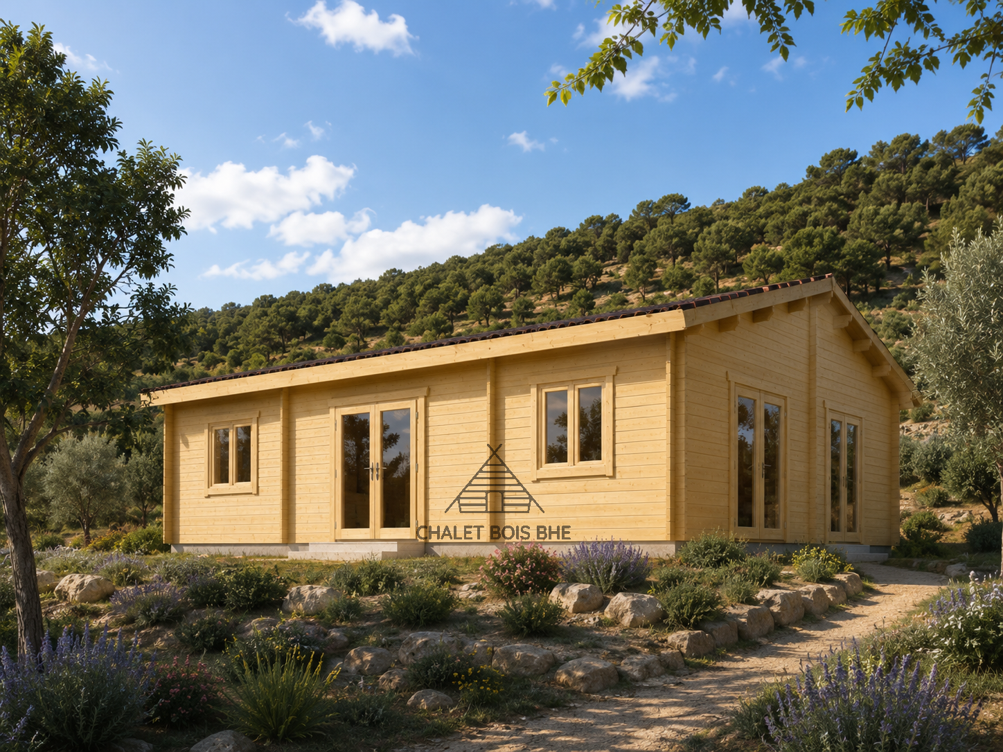Chalet N°210722– 80 m² – 72 m² habitables / 90 mm contrecollé🏡